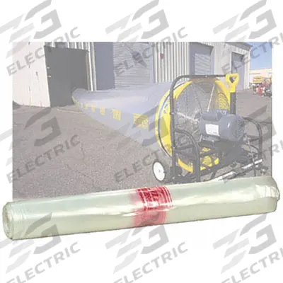 TEMPEST Smooth Bore Ducting: 500 ft Overall Lg, 24 in Inside Dia - Duct Hoses for Smoke Ejectors