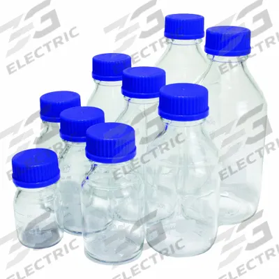 UNITED SCIENTIFIC SUPPLIES Media/Storage Bottle: 1 L_100 mL_250 mL_500 mL, Screw-On - Glass Lab Media Bottles