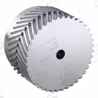 CONTINENTAL Gearbelt Pulley: Plain, 8 mm Pitch, For 50 mm Belt Wd, 40 Teeth, 1/2 in Bore Dia (MPN L-40S-MPB ALUMINUM). Key specifications — Brand: CONTINENTAL; Sub-brand: SilentSync.