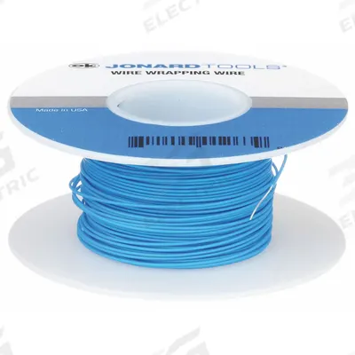 OK INDUSTRIES Spooled Wrapping Wire: 100 ft Overall Lg, 28 AWG Conductor Size - Spooled Wrapping Wires