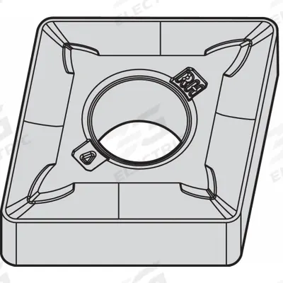 WIDIA Diamond Turning Insert: CNMG434RH - Diamond Indexable Turning Inserts