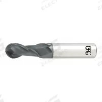 OSG Ball End Mill: Carbide, TiAlN Coated, 2 Flute, 5/8" Mill Dia, 1-1/4" LOC, 3-1/2" OAL (MPN HP421-6250-BN)