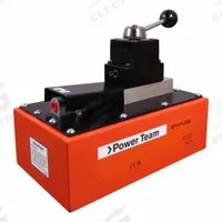POWER TEAM Pnuematic Hydraulic Pump: 100 psi Max. Op Pressure, 21 cu in Reservoir Capacity, Foot (MPN PA6DM-2). Key specifications — attr944932: 4-Way; attr995446: Foot.
