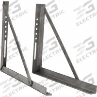 BUYERS PRODUCTS Mounting Kit: Mounting Bracket, Truck Boxes, 24 in Lg (In.), 18 in Overall Ht (MPN 1701041). Key specifications — Type: Mounting Bracket; Compatible with Product Type: Truck Boxes; Includes: Mounting Brackets; Material: Stainless Steel; Color: Silver; Brand: BUYERS PRODUCTS.