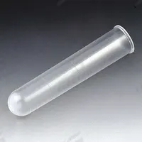 GLOBE SCIENTIFIC Test Tube: Test Tube, Polypropylene, 8 mL Capacity - mL, 0.27 oz Capacity - oz (MPN 119040). Key specifications — Brand: GLOBE SCIENTIFIC; Graduated: No; Includes Closure: No; Body Color: White; Bottom Shape: Round; Body Material: Polypropylene.