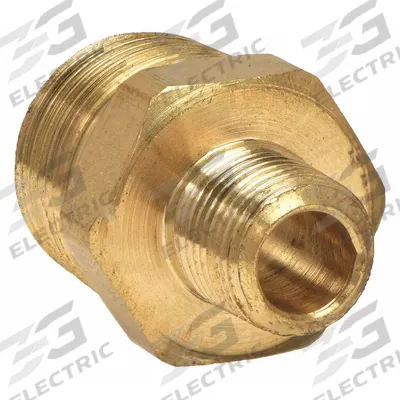 APPROVED VENDOR Metal Pipe Straight: Hex Nipple, 1/2 in x 3/8 in, Class 150, Brass - Low-Pressure Threaded Pipe Fittings