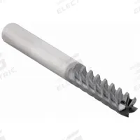 WIDIA HANITA Square End Mill: Carbide, AlTiN Coated, 5 Flute, 3/8" Mill Dia, 1-1/2" LOC, 4" OAL (MPN 4C1510004ST)