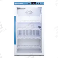 ACCUCOLD Lab Refrigerator: 3 cu ft, Undercounter, 2°C to 10°C, 19 in Overall Dp, 34 in Overall Ht (MPN ARG3ML). Key specifications — Door Opening Style: Right; Color: White; Alarm Type: Temperature; Manufacturer Part Number: ARG3ML; Brand: ACCUCOLD; Product Type: Lab Refrigerator; Door Type: Swing Glass; Refrigerant Type: R-600a.