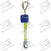 CONDOR Self-Retracting Lifeline: Steel Carabiner Anchor, Harness Steel Snap Hook, 8 ft Line (MPN 19F393). Key specifications — Brand: CONDOR; ANSI SRL Type: SRL; ANSI SRL Class (2014): Class A; RFID Equipped: No; Lifeline Material: Polyester; Sealed: No; Anchorage End Connection Type: Carabiner; Anchoring Location: Overhead Only.