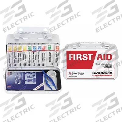FIRST AID ONLY First Aid Kit and Housing: Industrial, 10 People Served, 74 Components - General Purpose First Aid Kits