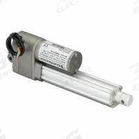 DUFF-NORTON Linear Actuator: LT, 225 lbf Rated Load, 4 in Stroke, 12V DC, IP66 (MPN LT225-1-100P). Key specifications — Nut Material: Plastic; Position Feedback Option: Potentiometer.