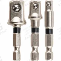 MAKITA Socket Adapter Set: 1/2 in_1/4 in_3/8 in Input Drive Size, Matte Nickel, Square, Impact XPS® (MPN E-01600). Key specifications — attr1204900: Square; attr1204904: Locking Not Included; attr1204910: MAKITA; attr1204913: Matte Nickel.