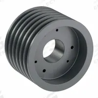 APPROVED VENDOR V-Belt Pulley: B68, 6 Groove, 7.15 in OD, Bushed Bore, SK, Quick Detachable (MPN 6B68SK). Key specifications — Pulley Industry Number: B68; Pitch Diameter: 6.4 in (4L, A); For Belt Section (broad, with similar types): 4L, A, or AX.