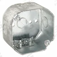 RACO Electrical Box: Steel, Steel Material & Nominal Size, Octagon, 2 Gangs, 2 1/8 in Box Dp (MPN 175). Key specifications — Brand: RACO; Bracket Style: Without Bracket; Clamp Style: KO.