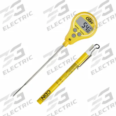 CDN Lollipop Thermometer: Food Safety, LCD, 7 in Overall Lg - Digital Thermometers for Food