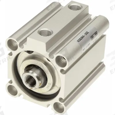 SMC Compact Cylinder: 40 mm Bore Dia, 25 mm Stroke Lg, Through Hole Mounting - Through Hole Mount Compact Cylinders