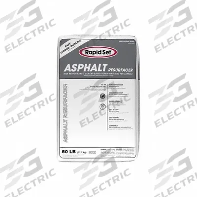 RAPID SET Asphalt Resurfacer: Rapid Set, Cement, 50 lb Container Size, Pail - Asphalt Repair Compounds