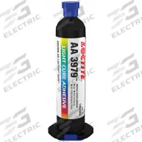 LOCTITE UV Cure Adhesive: AA 3979, UV Cured, 25 mL, Syringe, Off-White, Gel (MPN 1402562). Key specifications — Series: AA 3979; Cured Color: Off-White.