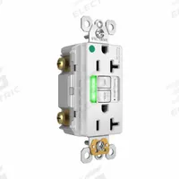 PASS & SEYMOUR GFCI Receptacle: Hospital Grade, Duplex, 5-20R, White, GFCI, 125V AC, 20 A (MPN 2097HGTRPIW). Key specifications — attr1367147: PASS & SEYMOUR.