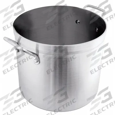 CRESTWARE Stock Pot: 24 qt Capacity, Aluminum, 4 mm Gauge, NSF Certified - Stock Pots