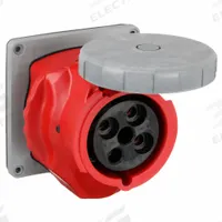 HUBBELL Pin and Sleeve Receptacle: Blue, 480V AC, Three Phase, 100 A, 3 Pole, 4 Wire, IEC Grounding (MPN HBLS4100R7W). Key specifications — Brand: HUBBELL.