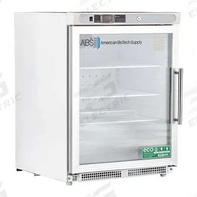 AMERICAN BIOTECH SUPPLY Lab Refrigerator: 4.6 cu ft, Undercounter, 1°C to 10°C - High Performance Lab Refrigerators