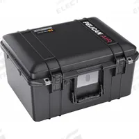 PELICAN Protective Case: 13 in x 17 3/8 in x 9 3/4 in Inside, Convoluted/Pick and Pluck/Solid, Black (MPN 1557AIR). Key specifications — Closure Type: Press and Pull Latches; Brand: PELICAN; Carry-On Size: No.
