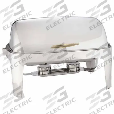 AMERICAN METALCRAFT Chafer: 9 qt Capacity, 26 1/2 in Overall Lg, 19 1/2 in Overall Wd - Chafers
