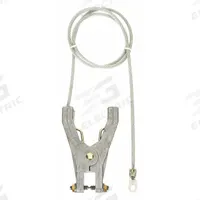 APPROVED VENDOR Bonding and Grounding Wire: Hand Clamp/Terminal, 5 ft, PVC, Clear (MPN 8UKE1). Key specifications — Conductor Material: Carbon Steel; Connector Types: Hand Clamp; Clamp Opening Span: Hand Clamp 3/4 in; Brand: APPROVED VENDOR; Terminal Screw Size: 1/4 in; Wire Length: 5 ft; Manufacturer Part Number: 8UKE1.