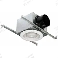 In-Line Duct Fan Grille: Plastic/Metal, LED Bulb (MPN VLED-100). Key specifications — Includes: Bulb; Nameplate Voltage: 120V AC; Brand: SOLER & PALAU; Color: White; For Fan Type: Inline Duct Fans; Material: Plastic/Metal.