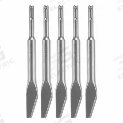 BOSCH Chisel Bit: 3/8 in Head Wd, 8 in Overall Lg, 5/8 in Shank Dia - Chisel Bits for SDS-Plus Hammer Drills