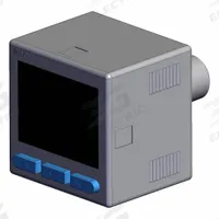 SMC High Precision Pressure Switch: 1/8 in Port Size, 1 Output/2 Output NPN/PNP Open Collector, 2M (MPN ZSE20B-R-M-01-W). Key specifications — attr124221: ZSE20B-R-M-01-W; attr124227: ZSE20B(F); attr124234: 1 Output/2 Output NPN/PNP Open Collector; attr124235: 12 to 24V DC; attr1042233: 4-Pin Snap-In Plug.
