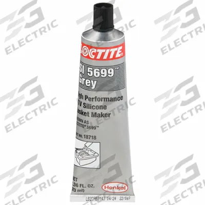 LOCTITE RTV Gasket Maker: SI 5699, 2.37 fl oz, Tube, Gray - Oil-Resistant RTV Gasket Makers