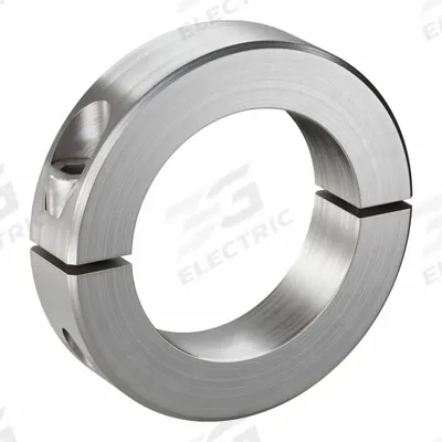 RULAND MANUFACTURING Shaft Collar: 2-Piece, Inch, Round, Clamp-On, 1 9/16 in Bore Dia - Stainless Steel Shaft Collars