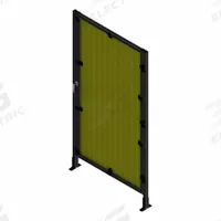 T-Slot Framing System Door: Stand-Alone, Black, Left Swing, 84 in H x 39 in W x 5 1/2 in D, Mesh (MPN 48248). Key specifications — Finish: Anodized; Brand: FAZTEK; Panel Color: Yellow; Panel Type: Mesh; Color: Black; Material: Wire; Mesh Shape: Square; Assembly: Assembled.