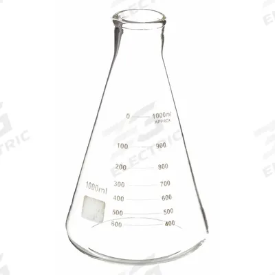 APPROVED VENDOR Erlenmeyer Flask: 1 L, Colorless, Conical - Glass Erlenmeyer Flasks