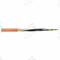 CHAINFLEX Motor Cable: 6 AWG, 1 Conductors, Order by the Foot, PVC Jacket, 600 V (MPN CF885-60-01). Key specifications — Conductor Material: Copper; Conductor Configuration: Single; Minimum Bend Radius Factor - Fixed: 8 x OD; Minimum Bend Radius Factor - Flexible: 12 x OD; Includes Ground: No; Minimum Bend Radius Factor - E-Chain: 15 x OD; Resistance Properties: Flame Retardant; Standards: FT-1.