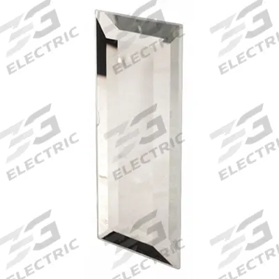 PRIME-LINE Tray Pull: Adhesive, Glass, Silver, Flat, 3 in Overall Lg - Rectangular Recessed Pull Handles