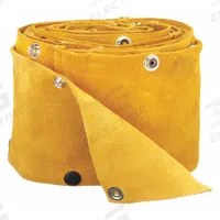 THERMAL DYNAMICS Plasma Torch Cable Cover: 20 ft L, Leather, Snaps, Yellow (MPN 9-1260). Key specifications — Material: Leather; Closure Method: Snaps; Brand: THERMAL DYNAMICS; Manufacturer Part Number: 9-1260.