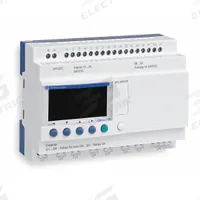 SCHNEIDER ELECTRIC Modular Smart Relay: 16 (Discrete), (10) Relay, 24V AC (MPN SR3B261B). Key specifications — Brand: SCHNEIDER; Clock Included: Clock Included; Number and Type of Inputs: 16 (Discrete); Number and Type of Outputs: (10) Relay.
