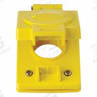 LEVITON Weatherproof Cover: Thermoplastic, FD/FS, FD Boxes/FS Boxes, 1 Gangs, 4 5/8 in Overall Ht (MPN 60W03). Key specifications — Brand: LEVITON; Color: Yellow; Compatible with Product Type: FS Boxes; Compatible with Series: FS; Mounting Orientation: Vertical.