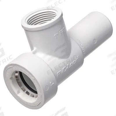 HYDRORAIN Slide Repair Kit: 1" Push x 1" Spigot x 1" FPT, PVC, 150 psi Max Working Pressure - Irrigation Tee Fittings