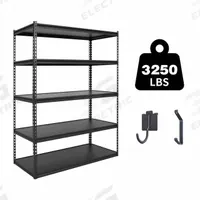 APPROVED VENDOR General Purpose Boltless Metal Shelving: Standalone, Heavy Duty, 48 in x 24 in, Open (MPN ATB-H48-24-72-5B). Key specifications — attr54754: Powder Coated; attr59549: 3250 lb; attr17396: Laminated Board; attr17398: Hammertone Finish; attr17401: Standard; attr35179: APPROVED VENDOR; attr54753: Heavy Duty; attr59360: Open.