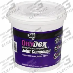 DAP Joint Compound: Premium Lightweight, 1 gal Container Size, Pail, White (MPN 10120). Key specifications — Coverage: 50 sq ft; Color: White; Series: Premium Lightweight; Brand: DAP.