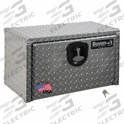 BUYERS PRODUCTS Underbody Truck Box: Underbody Truck Box, Single Drop-Down Door Door, Silver - Single Drop-Down Door Boxes