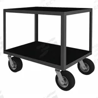 APPROVED VENDOR Metal Shelf Cart: 1,200 lb, 36 in L x 24 in W x 34 in H Overall Dim, Flush Lip (MPN RIC24362NH4SW8PN95). Key specifications — Caster/Wheel Configuration: (2) Swivel; Brand: APPROVED VENDOR.
