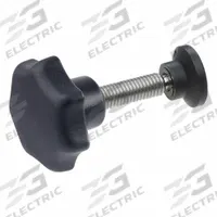 JW WINCO Plastic Hand Knob w/ Stainless Steel Stud w/ Swivel Thrust Pad: 7 Point, M8 Thread (MPN 6336.12-40-M8-40-25). Key specifications — Brand: JW WINCO; Pad Base Diameter: 25 mm.
