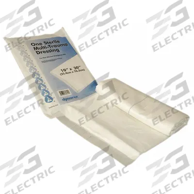 FIRST AID ONLY Trauma Pad: 30 in Dressing Lg, 10 in Dressing Wd, Gauze - Trauma Dressings