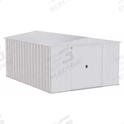 ARROW STORAGE PRODUCTS Storage Shed: 123 in W x 163 in D x 76 in H, 755 cu ft - Steel with Gable Roof Sheds