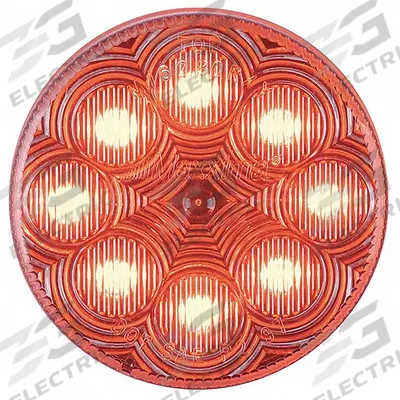 MAXXIMA Clearance Marker Light: Clearance Light, LED, Round, Surface Mount, Red - Clearance Lights